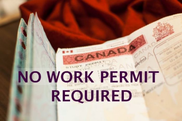 Work in Canada without Work Permit – Apply for Top Job in Canada Without Work Permit